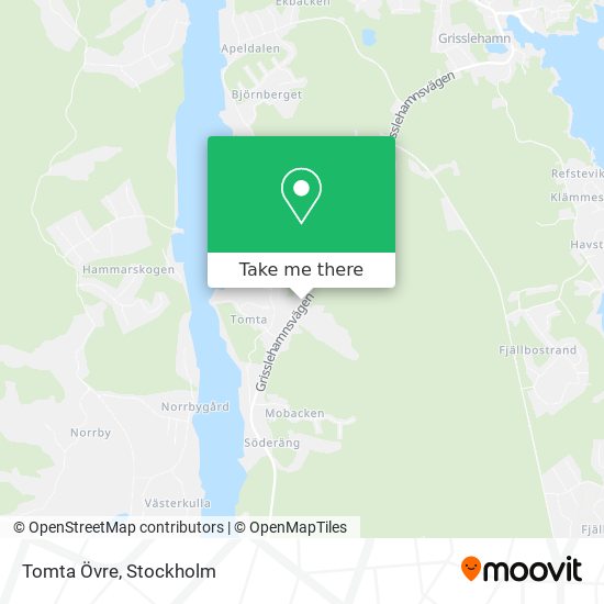 Tomta Övre map