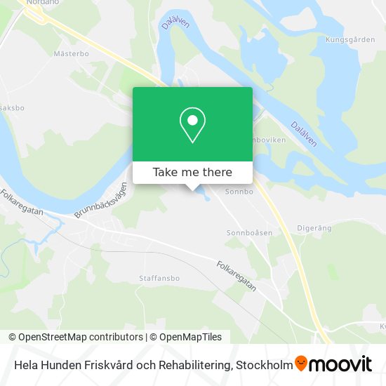 Hela Hunden Friskvård och Rehabilitering map