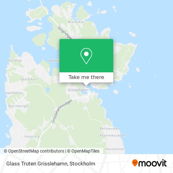 Glass Truten Grisslehamn map