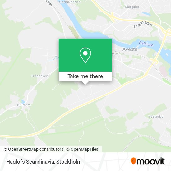 Haglöfs Scandinavia map