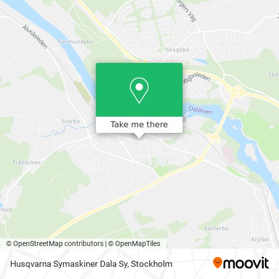 Husqvarna Symaskiner Dala Sy map