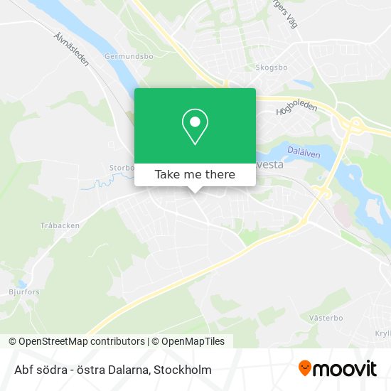 Abf södra - östra Dalarna map