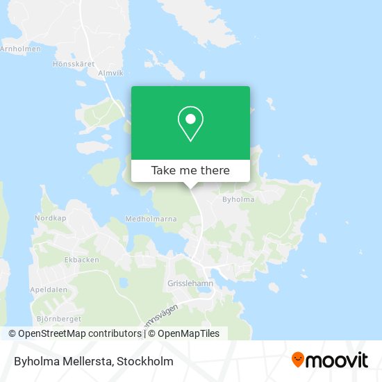 Byholma Mellersta map