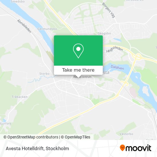 Avesta Hotelldrift map