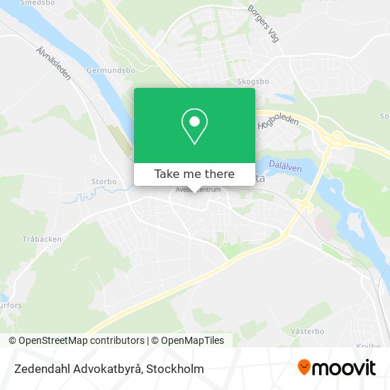 Zedendahl Advokatbyrå map