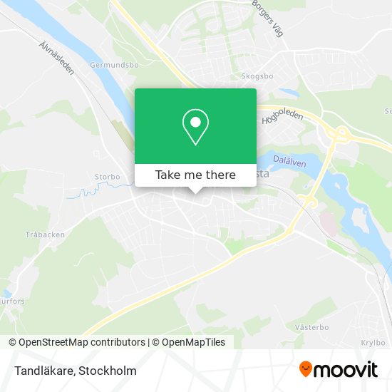 Tandläkare map