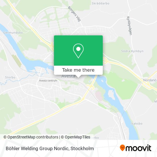 Böhler Welding Group Nordic map