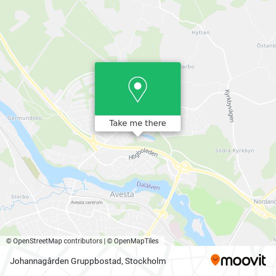 Johannagården Gruppbostad map