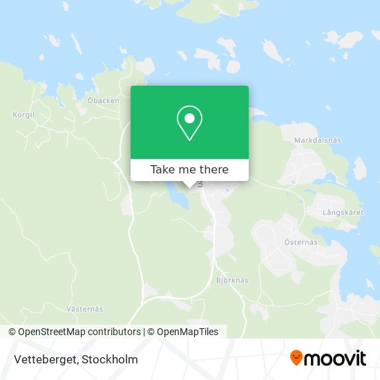 Vetteberget map