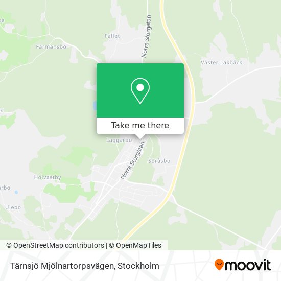 Tärnsjö Mjölnartorpsvägen map