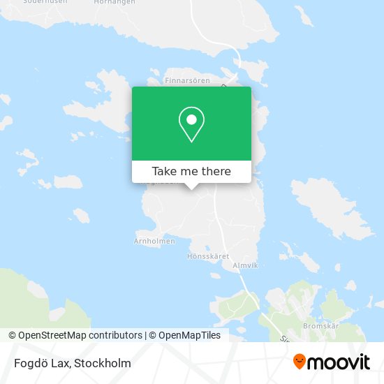 Fogdö Lax map
