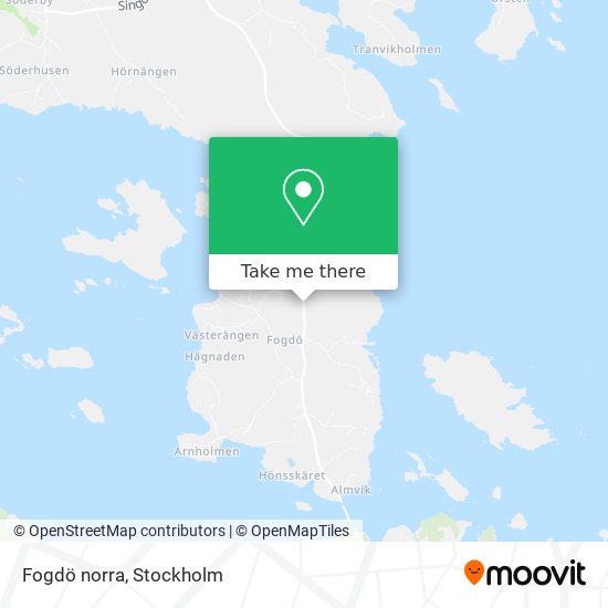 Fogdö norra map