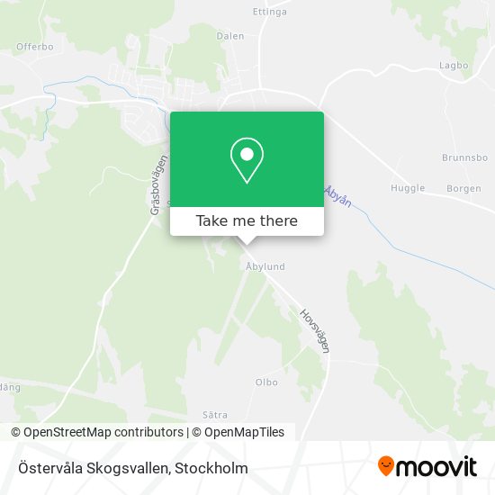 Östervåla Skogsvallen map