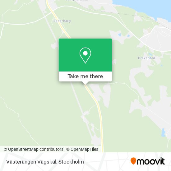 Västerängen Vägskäl map