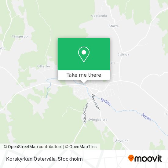 Korskyrkan Östervåla map