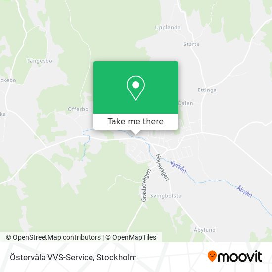 Östervåla VVS-Service map