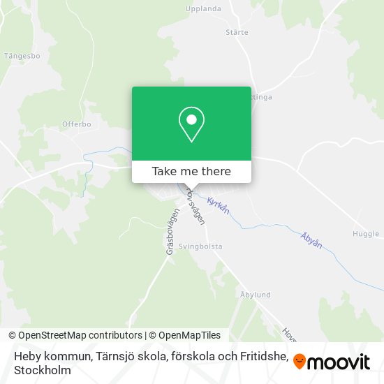 Heby kommun, Tärnsjö skola, förskola och Fritidshe map