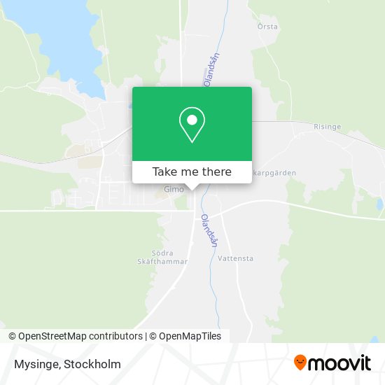 Mysinge map