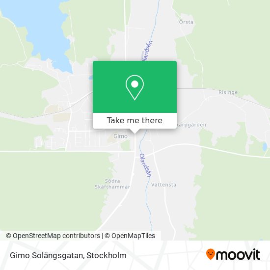 Gimo Solängsgatan map