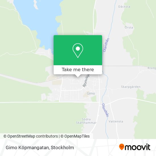 Gimo Köpmangatan map