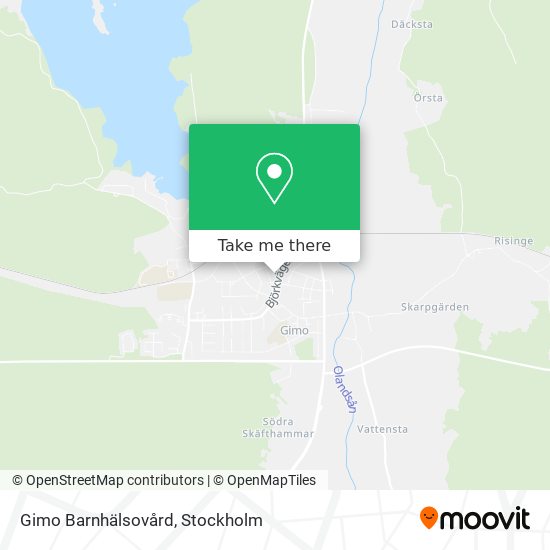 Gimo Barnhälsovård map