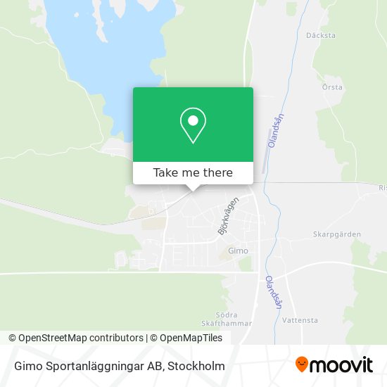 Gimo Sportanläggningar AB map