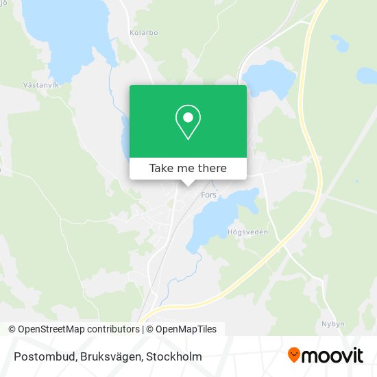 Postombud, Bruksvägen map