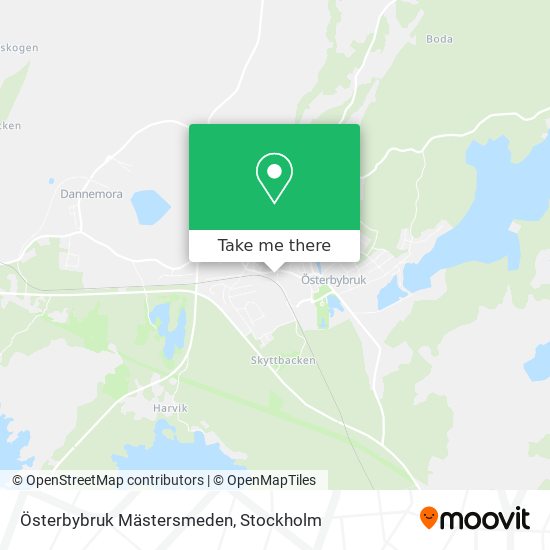 Österbybruk Mästersmeden map