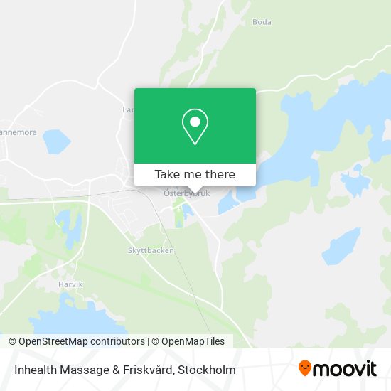 Inhealth Massage & Friskvård map