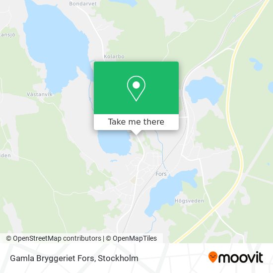 Gamla Bryggeriet Fors map