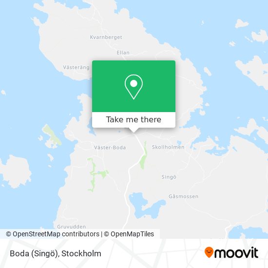 Boda (Singö) map