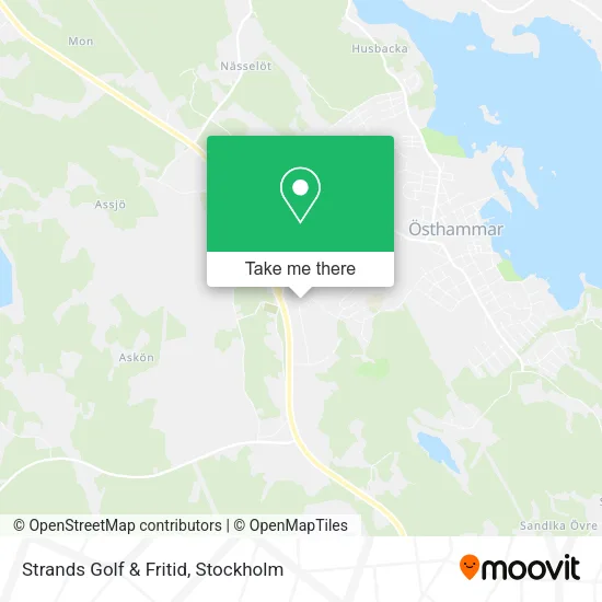 Strands Golf & Fritid map