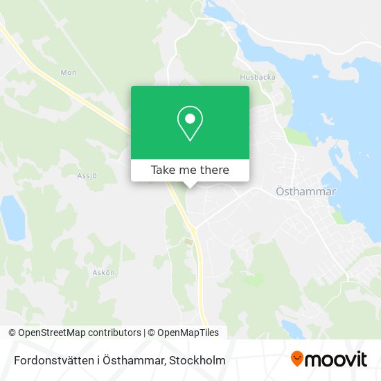 Fordonstvätten i Östhammar map