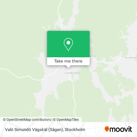 Valö Simundö Vägskäl (Sågen) map