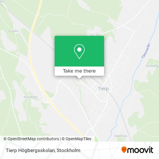 Tierp Högbergsskolan map