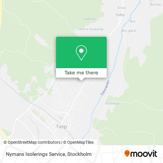 Nymans Isolerings Service map