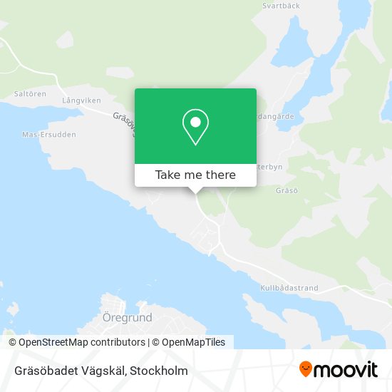 Gräsöbadet Vägskäl map