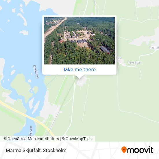 Marma Skjutfält map