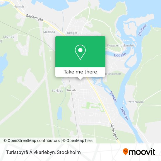 Turistbyrå Älvkarlebyn map