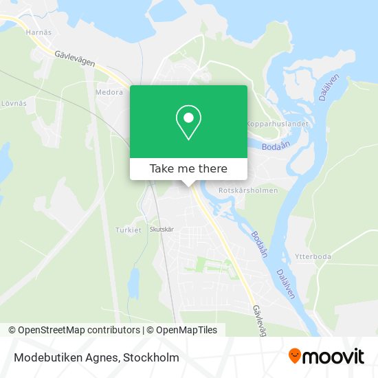 Modebutiken Agnes map