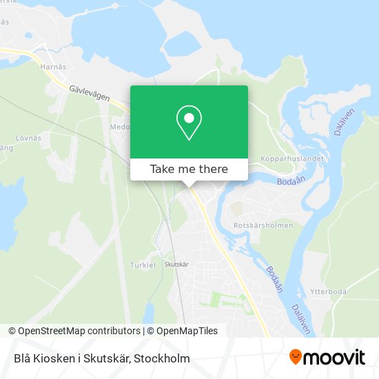 Blå Kiosken i Skutskär map