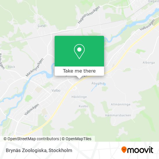 Brynäs Zoologiska map