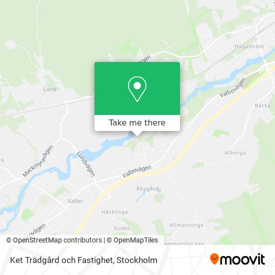 Ket Trädgård och Fastighet map