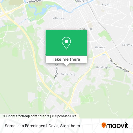 Somaliska Föreningen I Gävle map