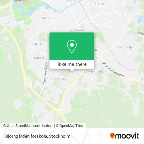 Björngården förskola map