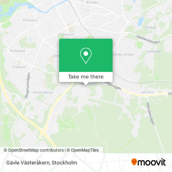 Gävle Västeråkern map