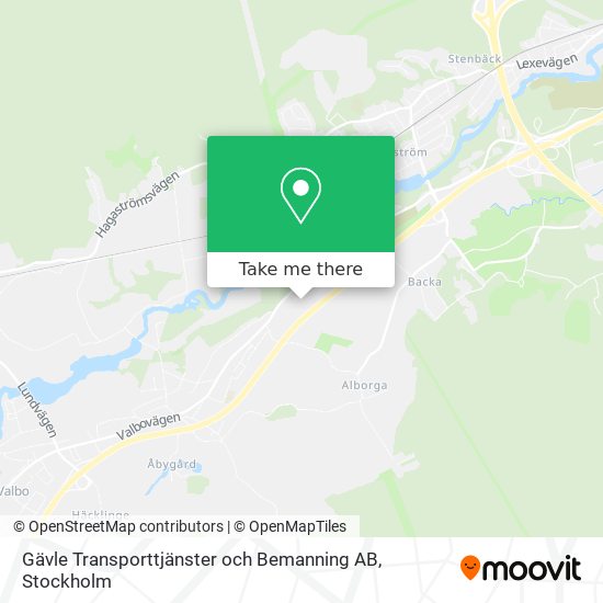 Gävle Transporttjänster och Bemanning AB map