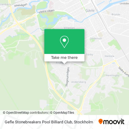 Gefle Stonebreakers Pool Billiard Club map