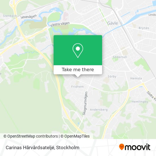 Carinas Hårvårdsateljé map