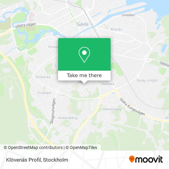 Klövenäs Profil map